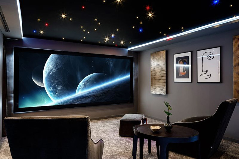 sala de cine para viviendas